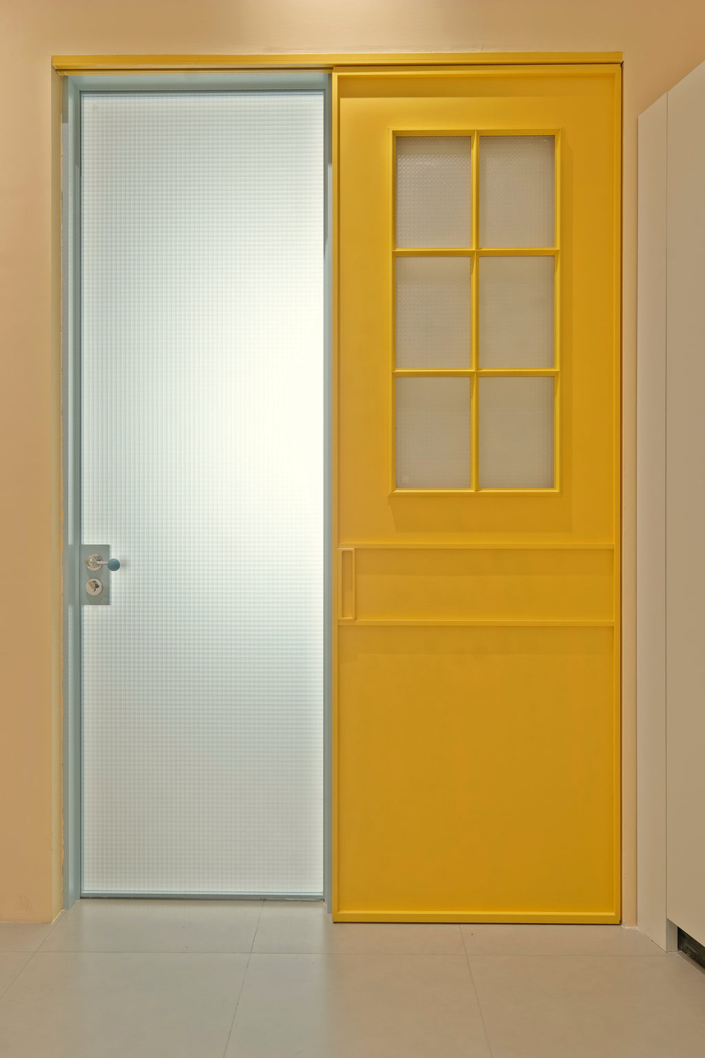 Marigold Grid 6-Lite Aluminum Sliding Door
