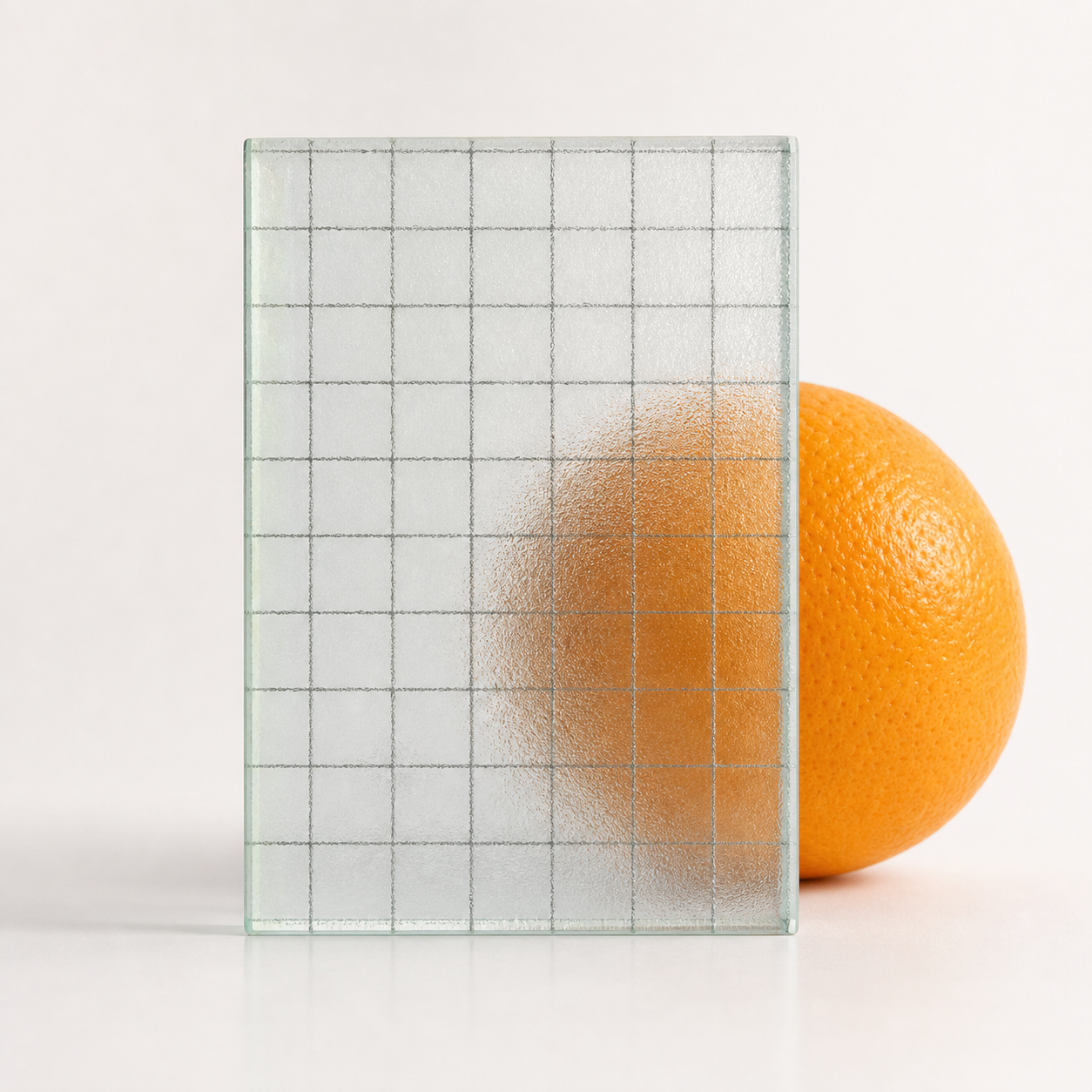 Clear Square Grid Glass