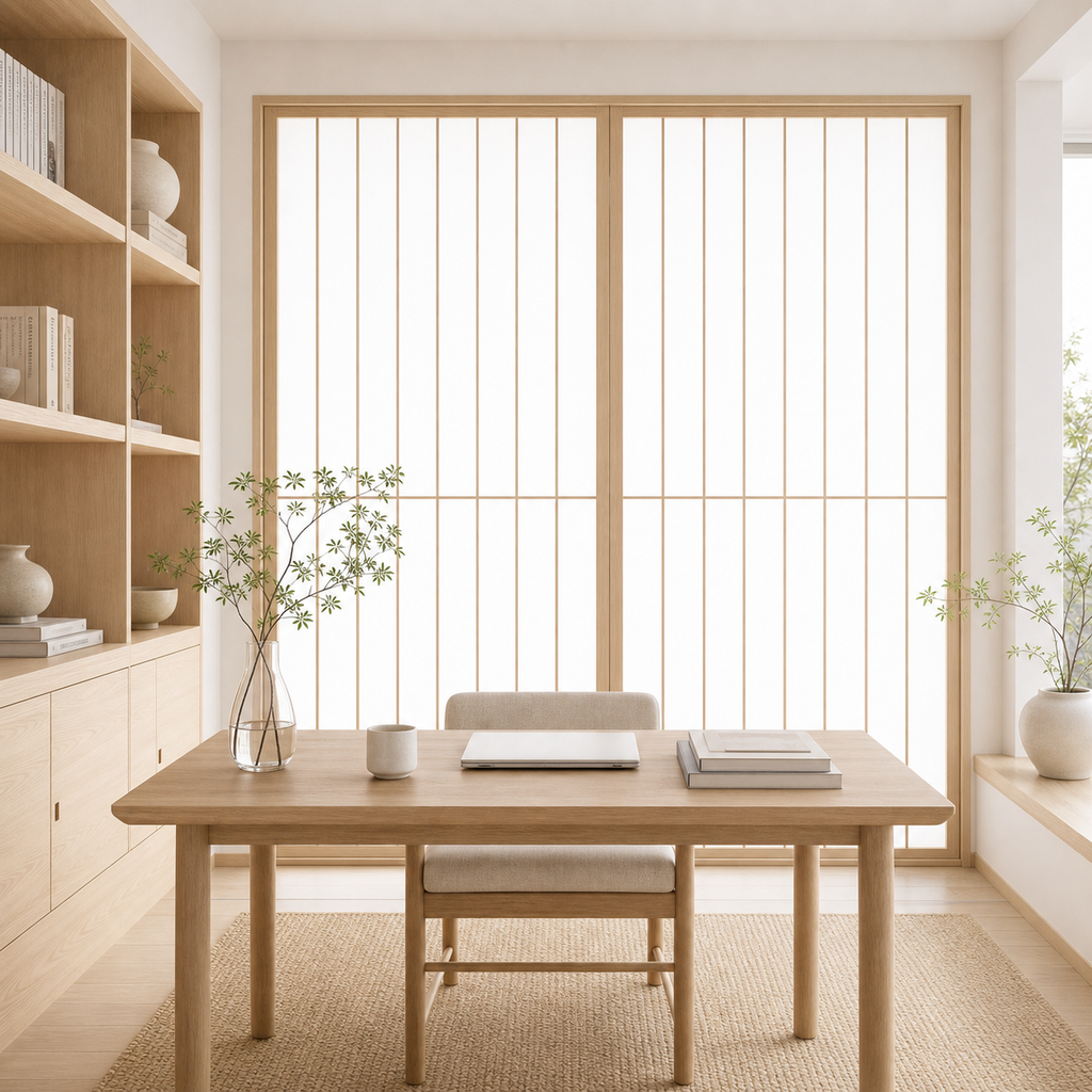 Shoji-Inspired Wood-Framed Translucent Sliding Doors