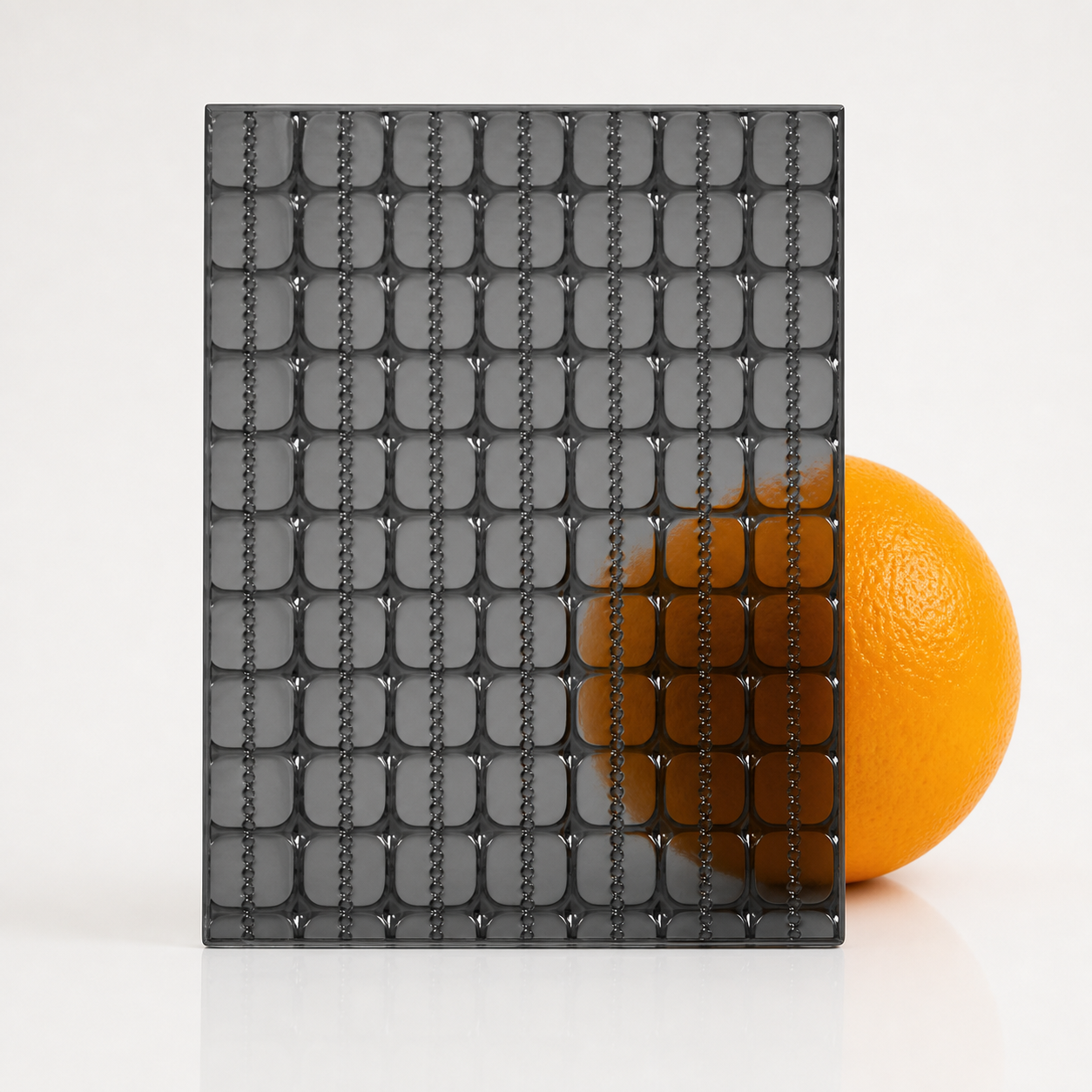 Charcoal Capsule Relief Glass
