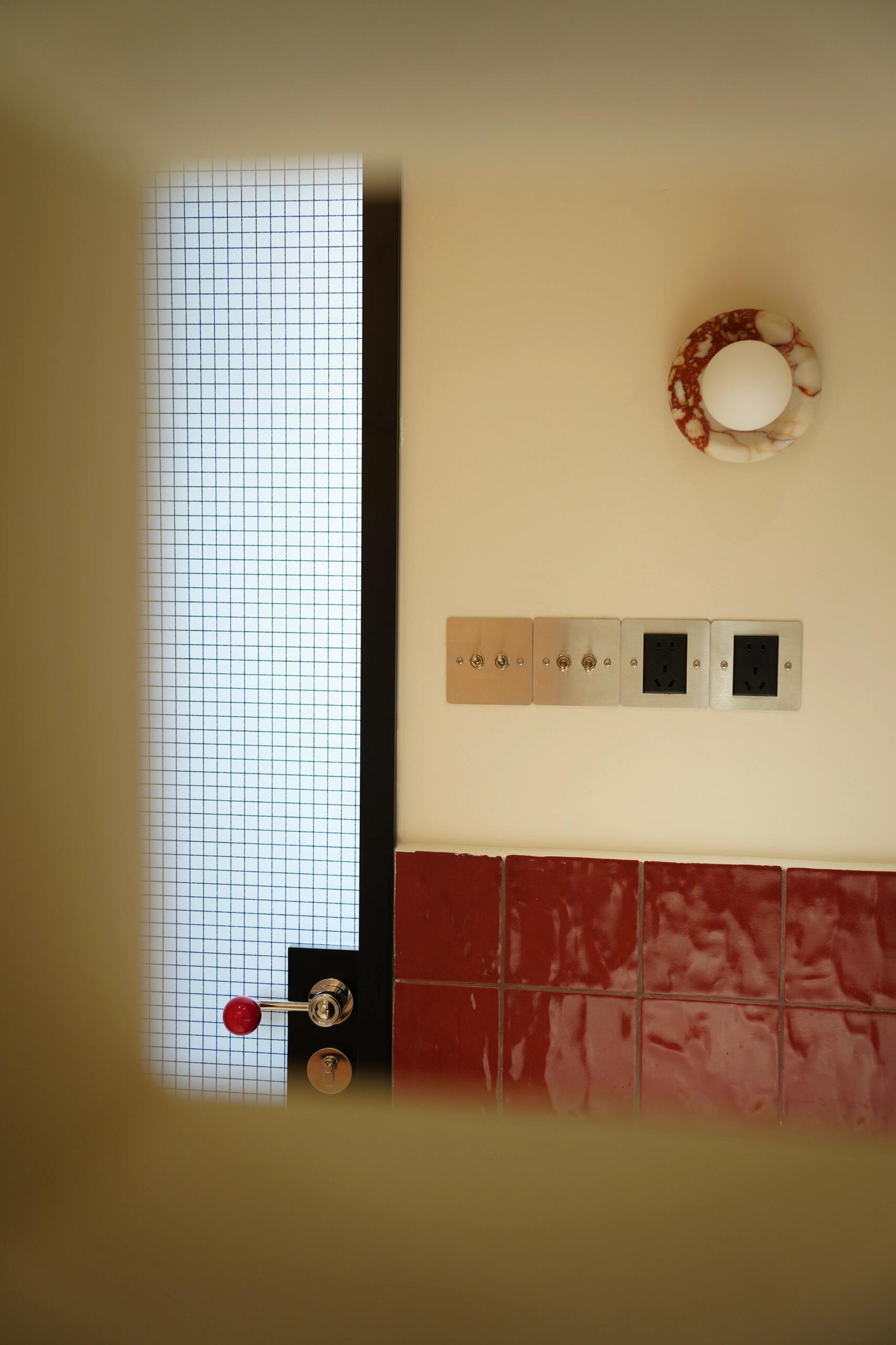 Grid Glass Aluminum Interior Door